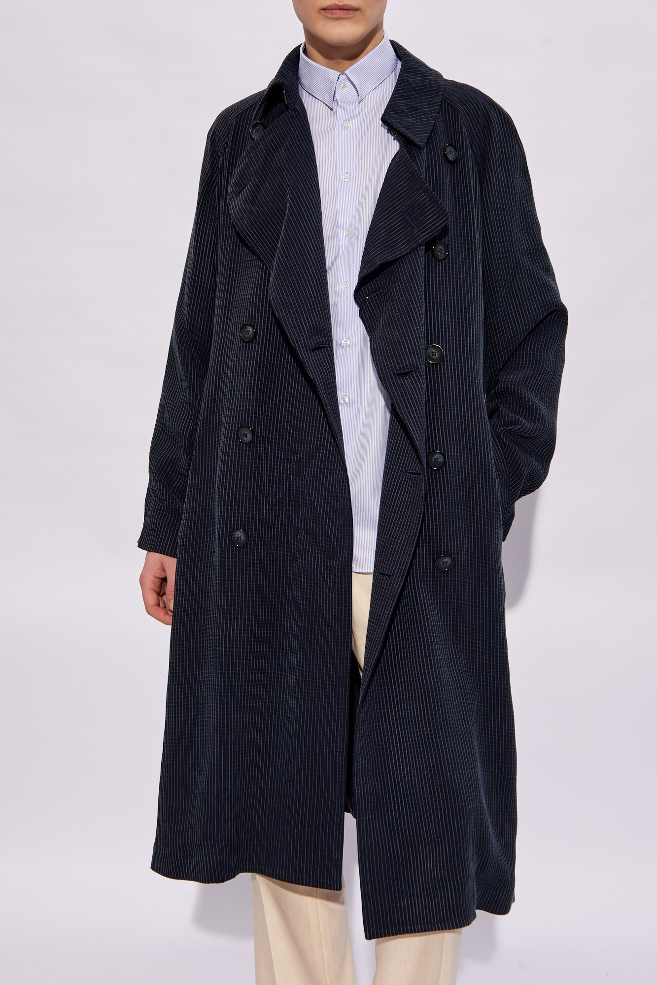 Armani shop trench coat